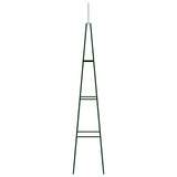 Vidaxl Plant klatring rammer 2 stk 35x35x195 cm jern mørkegrøn