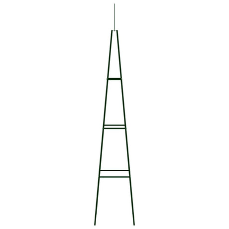 Vidaxl Plant klatring rammer 2 stk 35x35x195 cm jern mørkegrøn