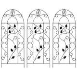 Vidaxl Plant Climbing Racks 3 St 40x100 cm Iron Black