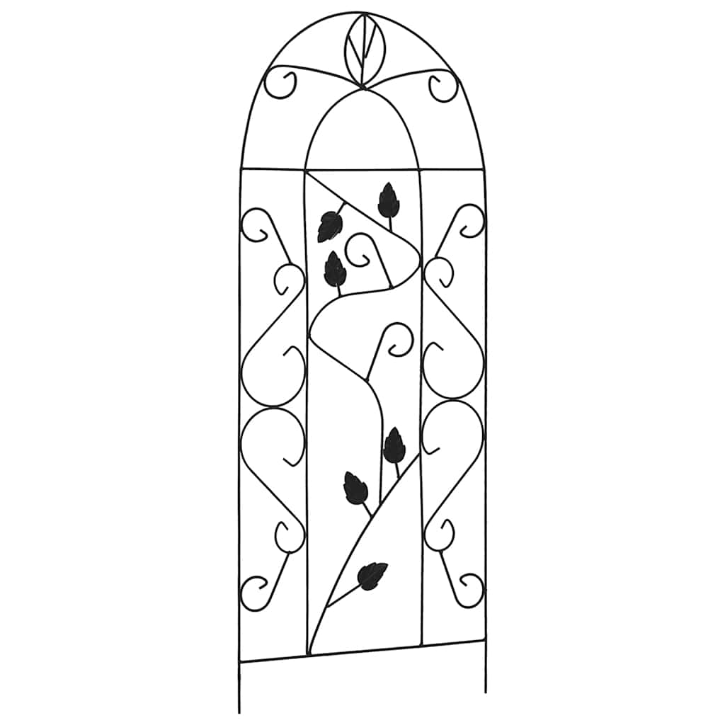 Vidaxl Plant Climbing Racks 3 St 40x100 cm Iron Black