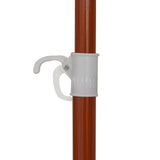 Vidaxl parasol met stalen paal 300 cm antracietkleurig