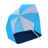 Vidaxl Strandparasol -tent 180 cm stofblåt og hvidt