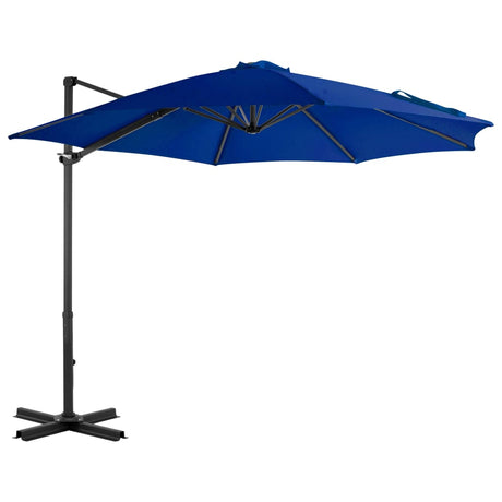 Vidaxl Flydende parasol med aluminiumstang 300 cm azurblå