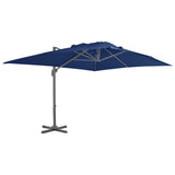 Vidaxl Flydende parasol med aluminiumstang 4x3 m azurblå
