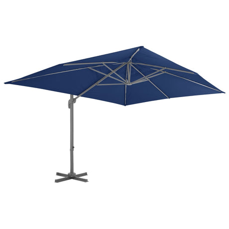 Vidaxl Flydende parasol med aluminiumstang 4x3 m azurblå