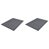 VidaXL dørmåtter 2 stk 90x60 cm PVC grå