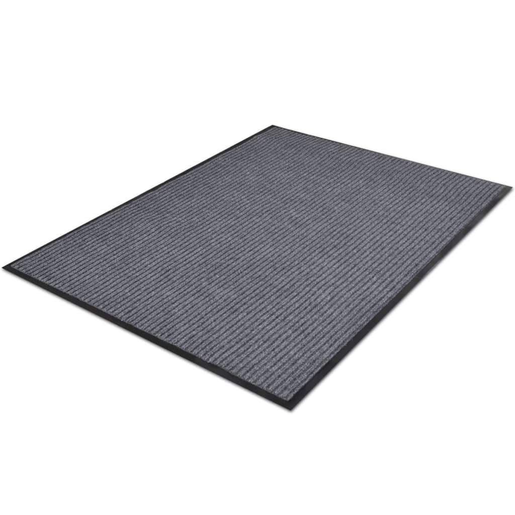 VidaXL dørmåtter 2 stk 90x60 cm PVC grå
