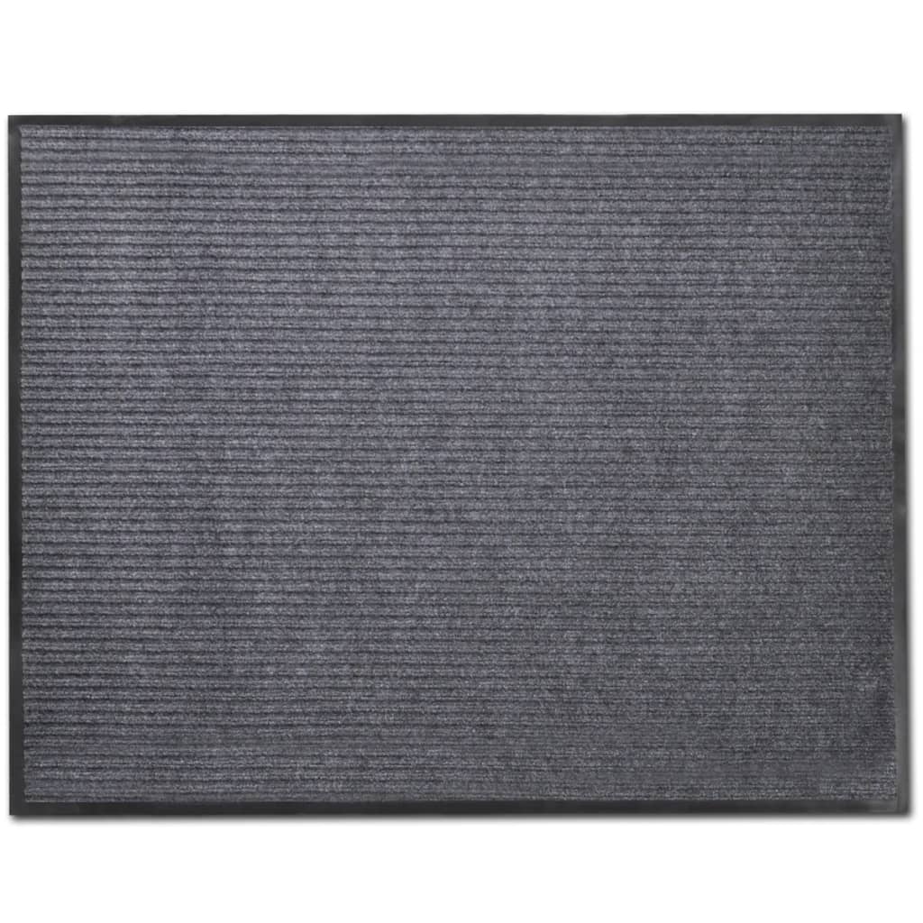 VidaXL dørmåtter 2 stk 90x60 cm PVC grå