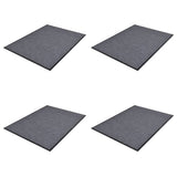VidaXL dørmåtter 4 stk 90x60 cm PVC grå