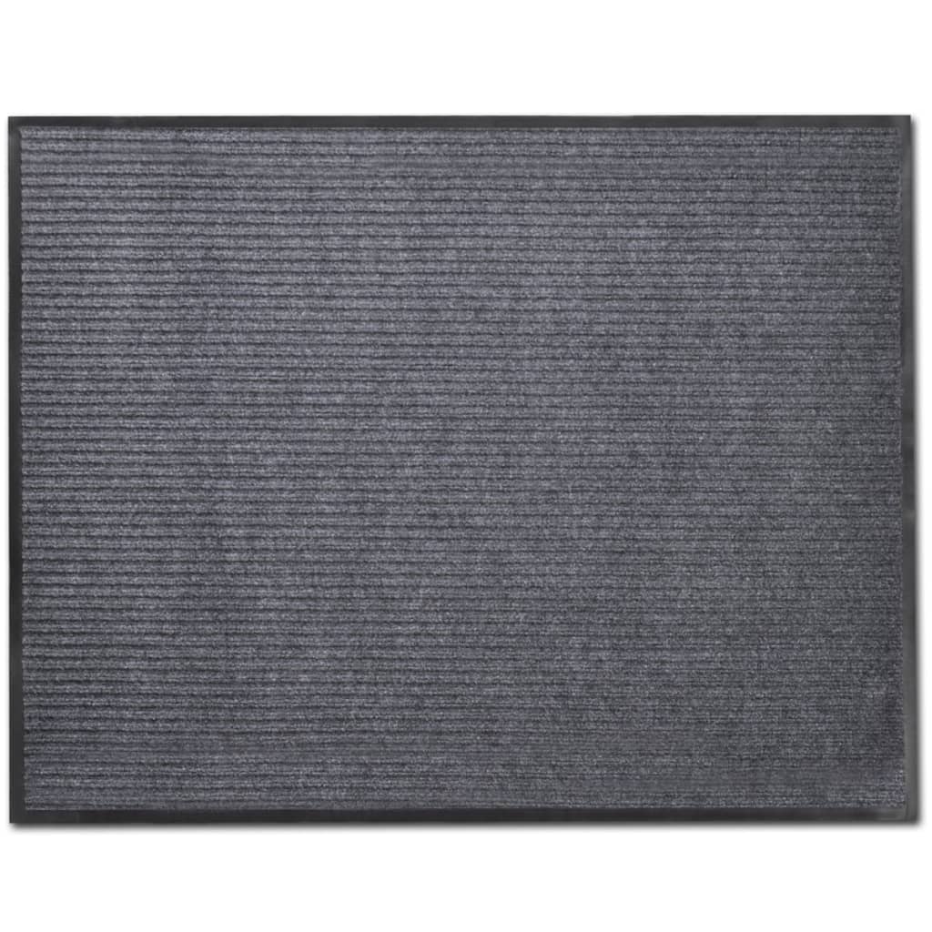 VidaXL dørmåtter 4 stk 90x60 cm PVC grå