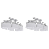 VidaXL loftslampe med elliptiske glasskærme 2 stk E14