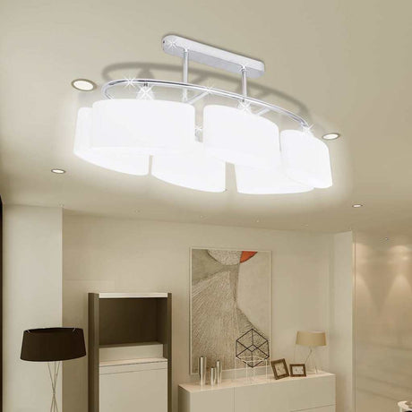 VidaXL loftslampe med elliptiske glasskærme 2 stk E14