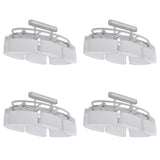 VidaXL loftslampe med elliptiske glasskærme 4 stk E14