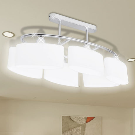 VidaXL loftslampe med elliptiske glasskærme 4 stk E14