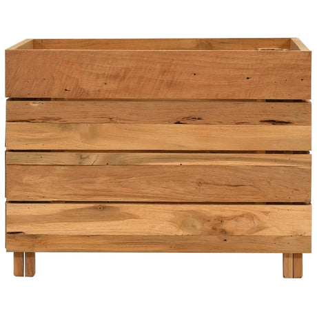 Vidaxl Planter hævede 50x40x38 cm genanvendt teak og stål