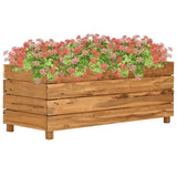 Vidaxl Planter Indsæt 100x40x38 cm genanvendt teak og stål