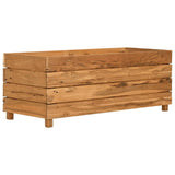 Vidaxl Planter Indsæt 100x40x38 cm genanvendt teak og stål