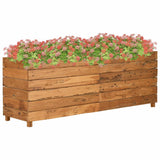 Vidaxl Planter Insert 150x40x55 cm genanvendt teak og stål