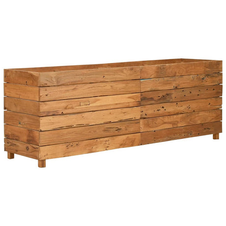 Vidaxl Planter Insert 150x40x55 cm genanvendt teak og stål