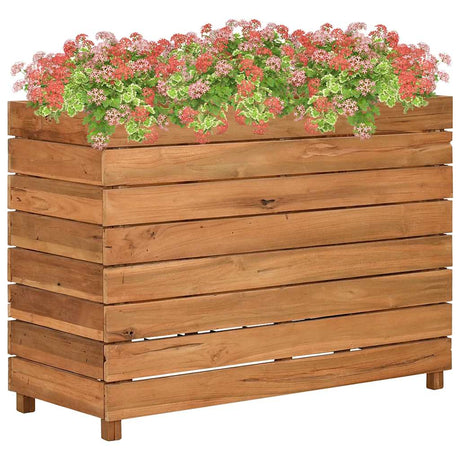 Vidaxl Planter Indsæt 100x40x72 cm genanvendt teak og stål
