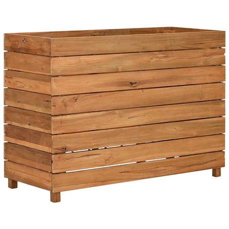 Vidaxl Planter Indsæt 100x40x72 cm genanvendt teak og stål