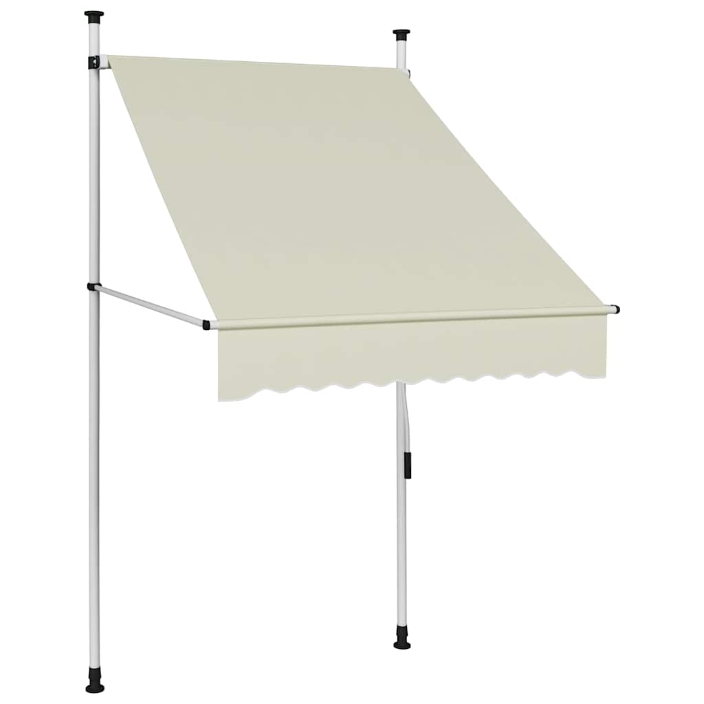 Vidaxx fortelt manuelt udtrækbart 100 cm creme