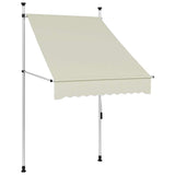 Vidaxx fortelt manuelt udtrækbart 100 cm creme