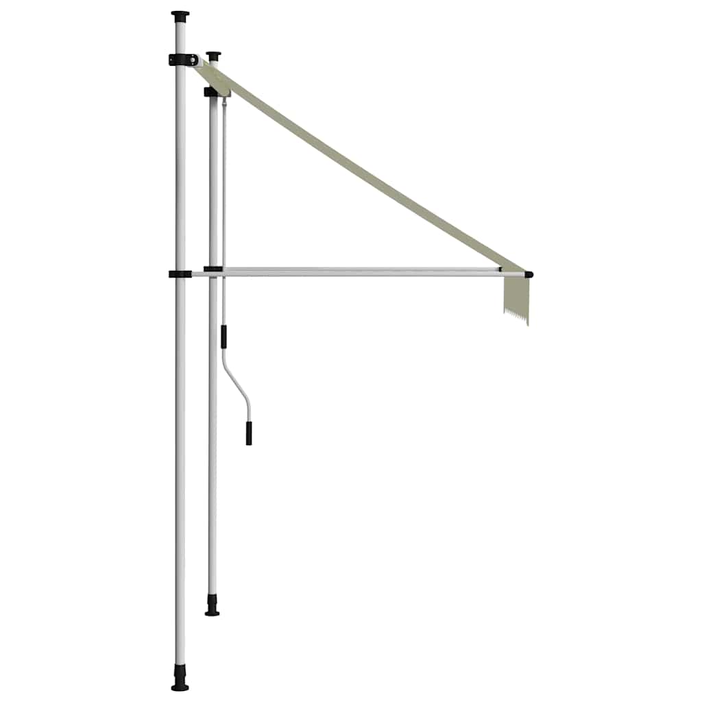 Vidaxx fortelt manuelt udtrækbart 100 cm creme