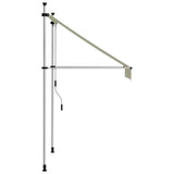 Vidaxx fortelt manuelt udtrækbart 100 cm creme