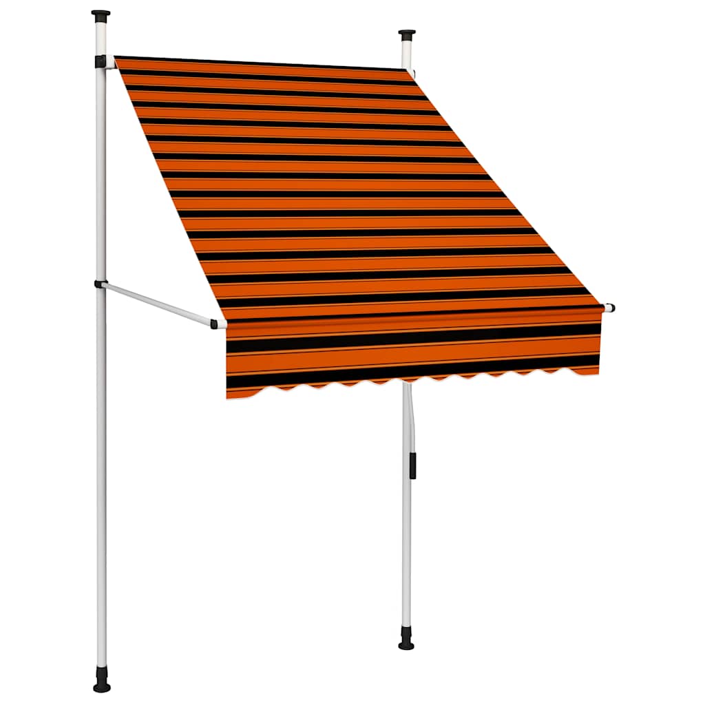 Vidaxx fortelt manuelt udtrækbart 100 cm orange og brun