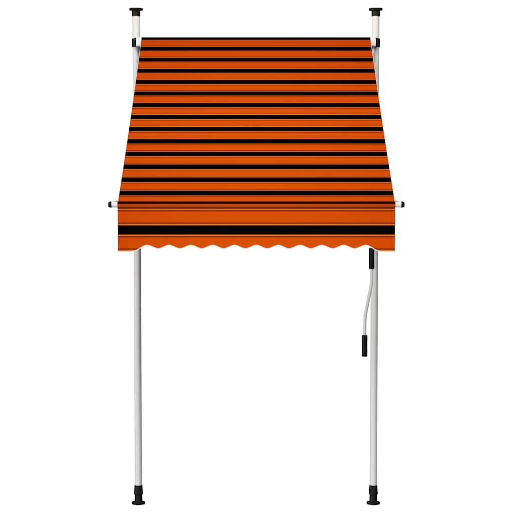 Vidaxx fortelt manuelt udtrækbart 100 cm orange og brun