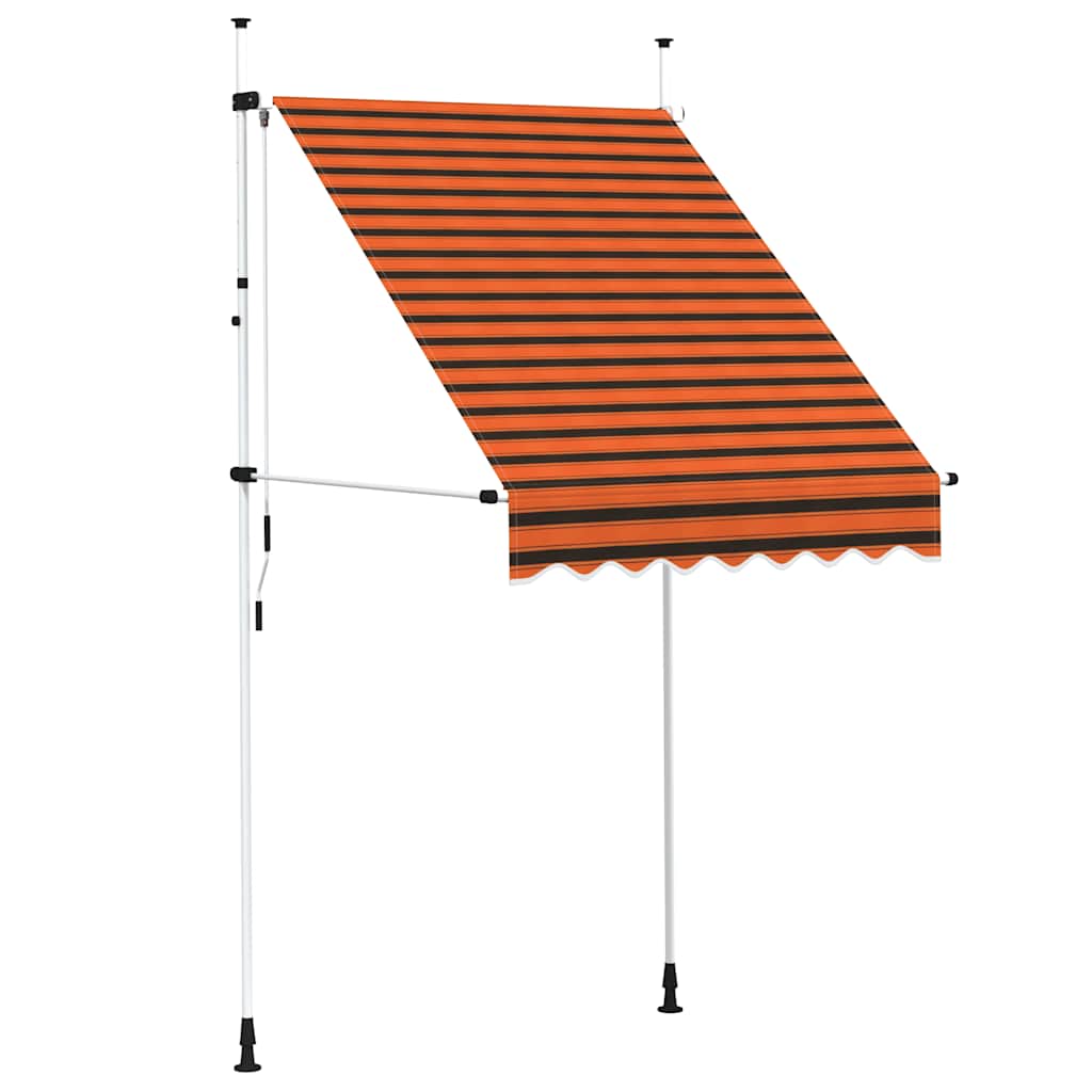 Vidaxl Luifel udvider manuelt 150 cm orange og brun