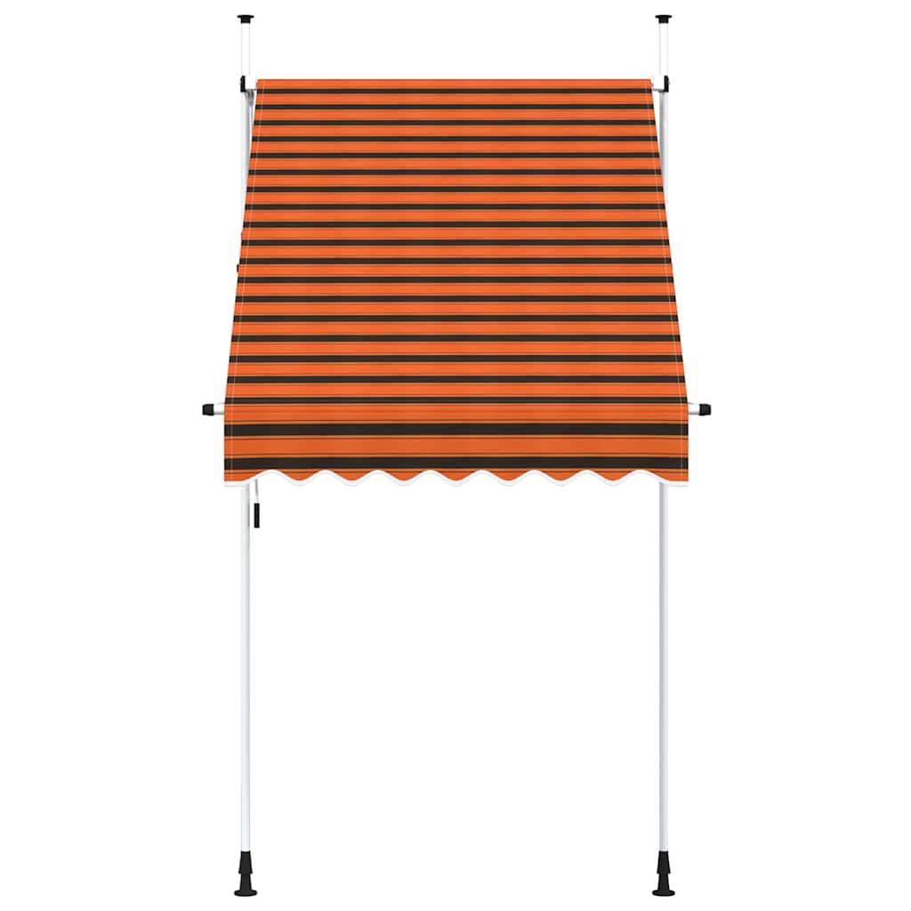 Vidaxl Luifel udvider manuelt 150 cm orange og brun
