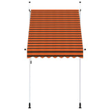 Vidaxl Luifel udvider manuelt 150 cm orange og brun
