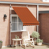 Vidaxl Luifel udvider manuelt 150 cm orange og brun