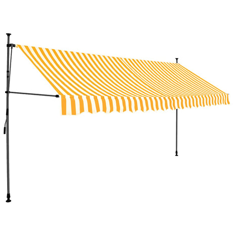 Vidaxl Luifel manuelt kan udvides med LED 350 cm hvid og orange