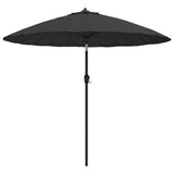Vidaxl -parasol med aluminiumstang 270 cm antracit