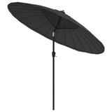 Vidaxl -parasol med aluminiumstang 270 cm antracit