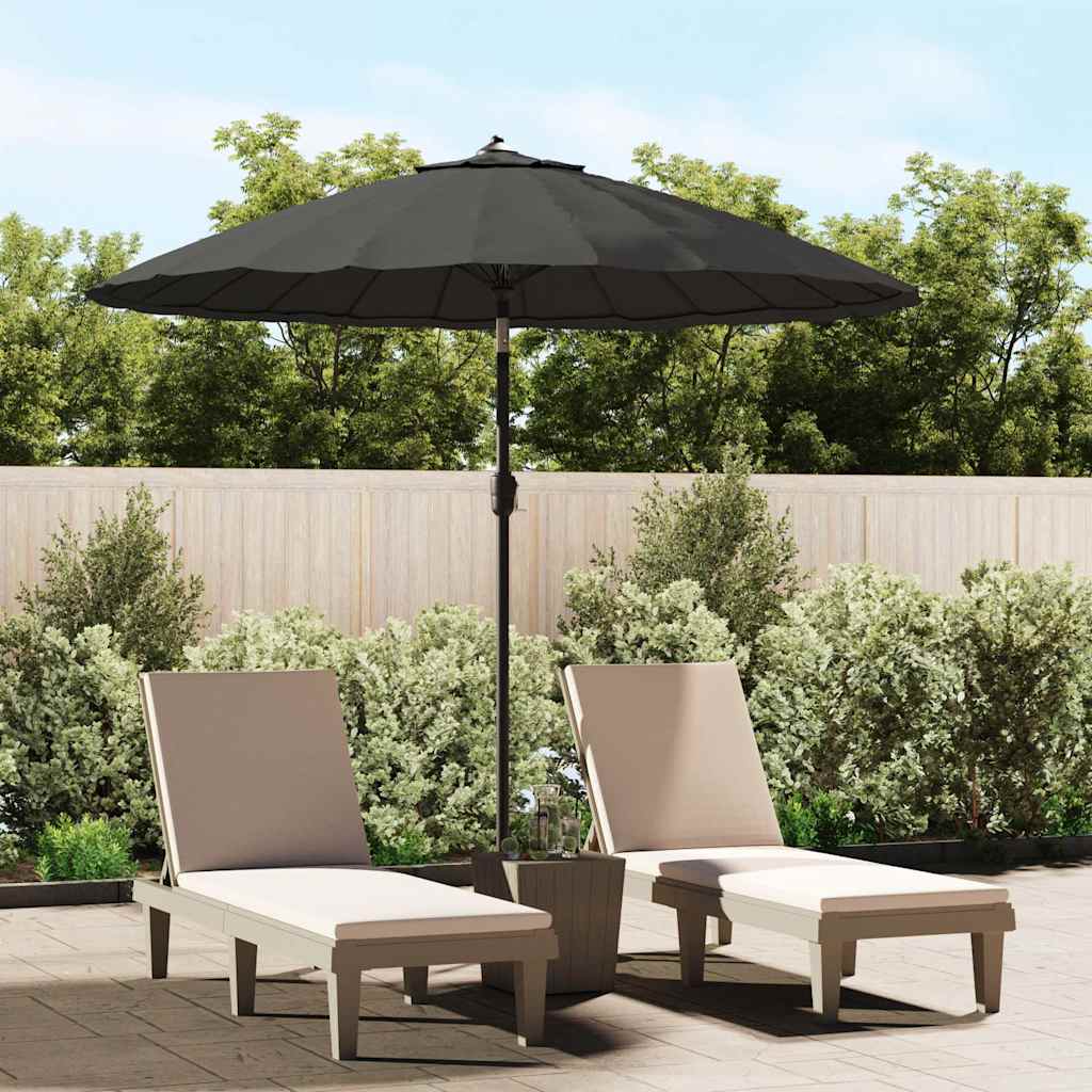 Vidaxl -parasol med aluminiumstang 270 cm antracit