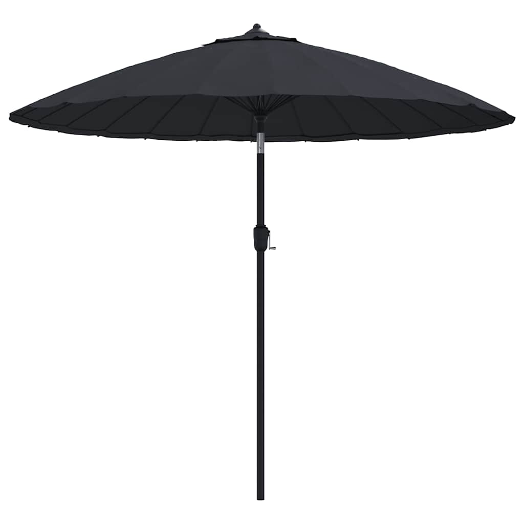 Vidaxl parasol med aluminiumsstang 270 cm sort