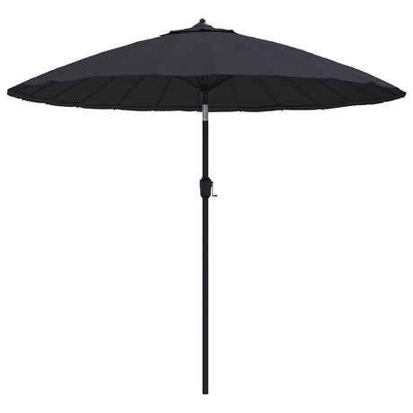 Vidaxl parasol med aluminiumsstang 270 cm sort