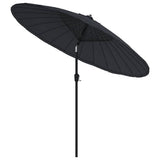 Vidaxl parasol med aluminiumsstang 270 cm sort