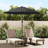 Vidaxl parasol med aluminiumsstang 270 cm sort