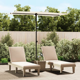 Vidaxl Parasol med aluminiumstang 180x110 cm sandhvid