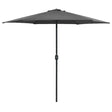 Vidaxl -parasol med aluminiumstang 270x246 cm anthracit -farvet
