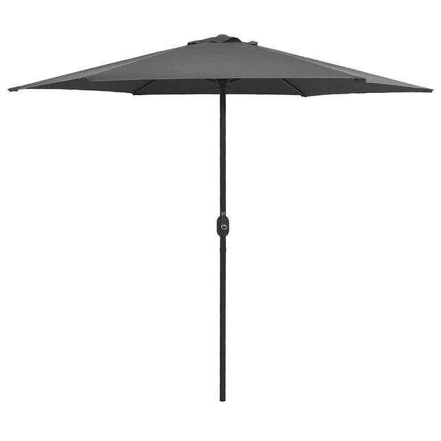 Vidaxl -parasol med aluminiumstang 270x246 cm anthracit -farvet