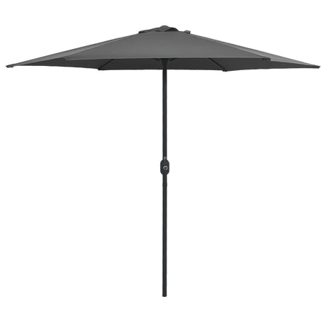 Vidaxl -parasol med aluminiumstang 270x246 cm anthracit -farvet