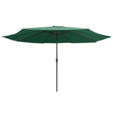 Vidaxl parasol med metalstang 390 cm grøn