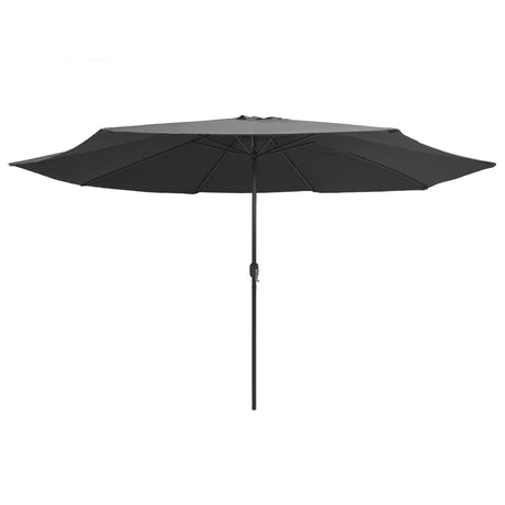 Vidaxl parasol med metalstang 390 cm antracit