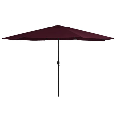 VidaXL parasol med metalstang 390 cm bordeaux